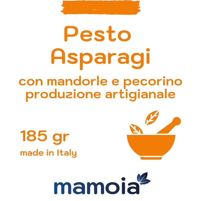 Pesto asparagi, pecorino e mandorle 185 gr
