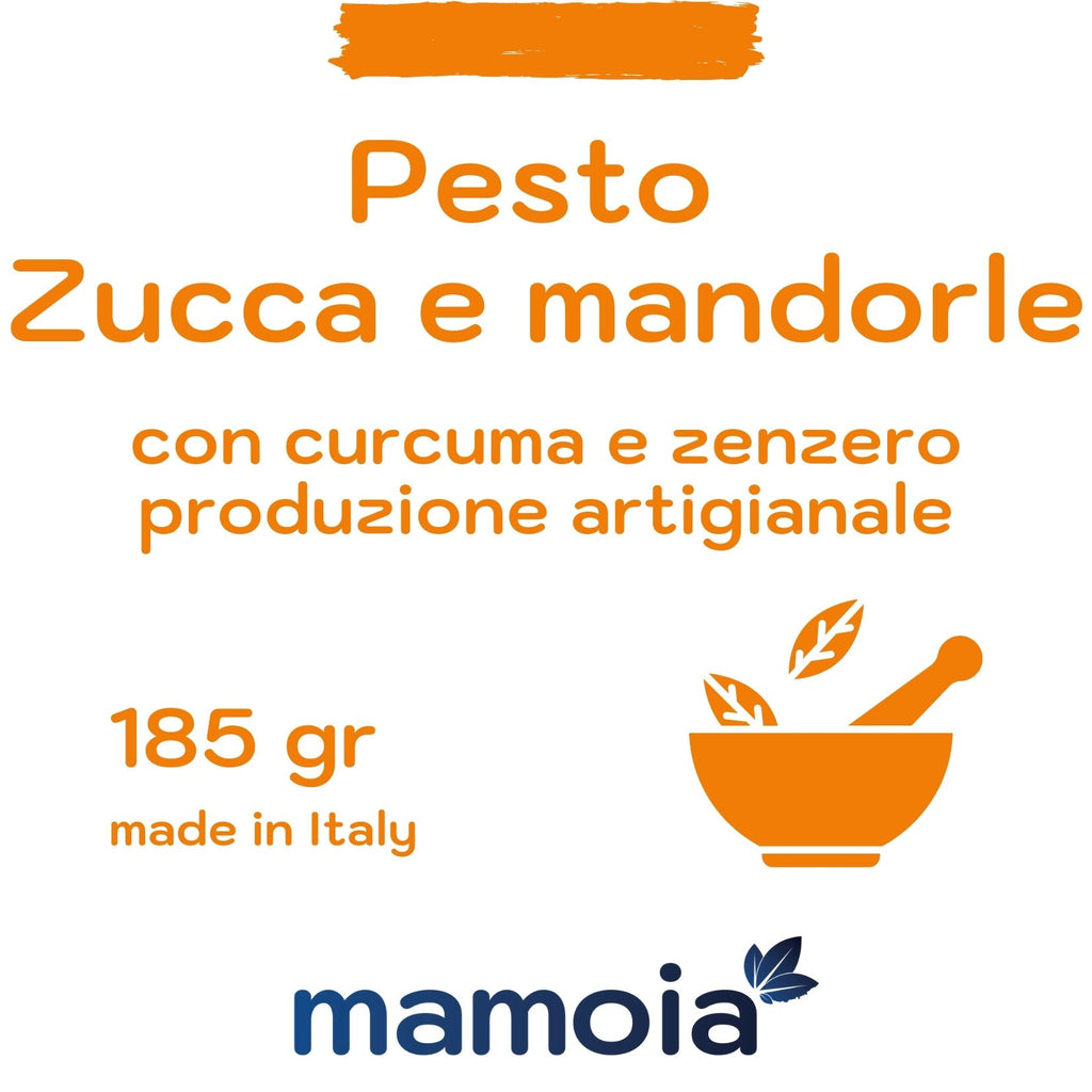 Pesto zucca, curcuma e mandorle 185 gr